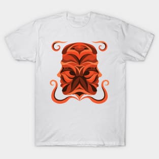 Twins Zodiac Sign - Orange T-Shirt